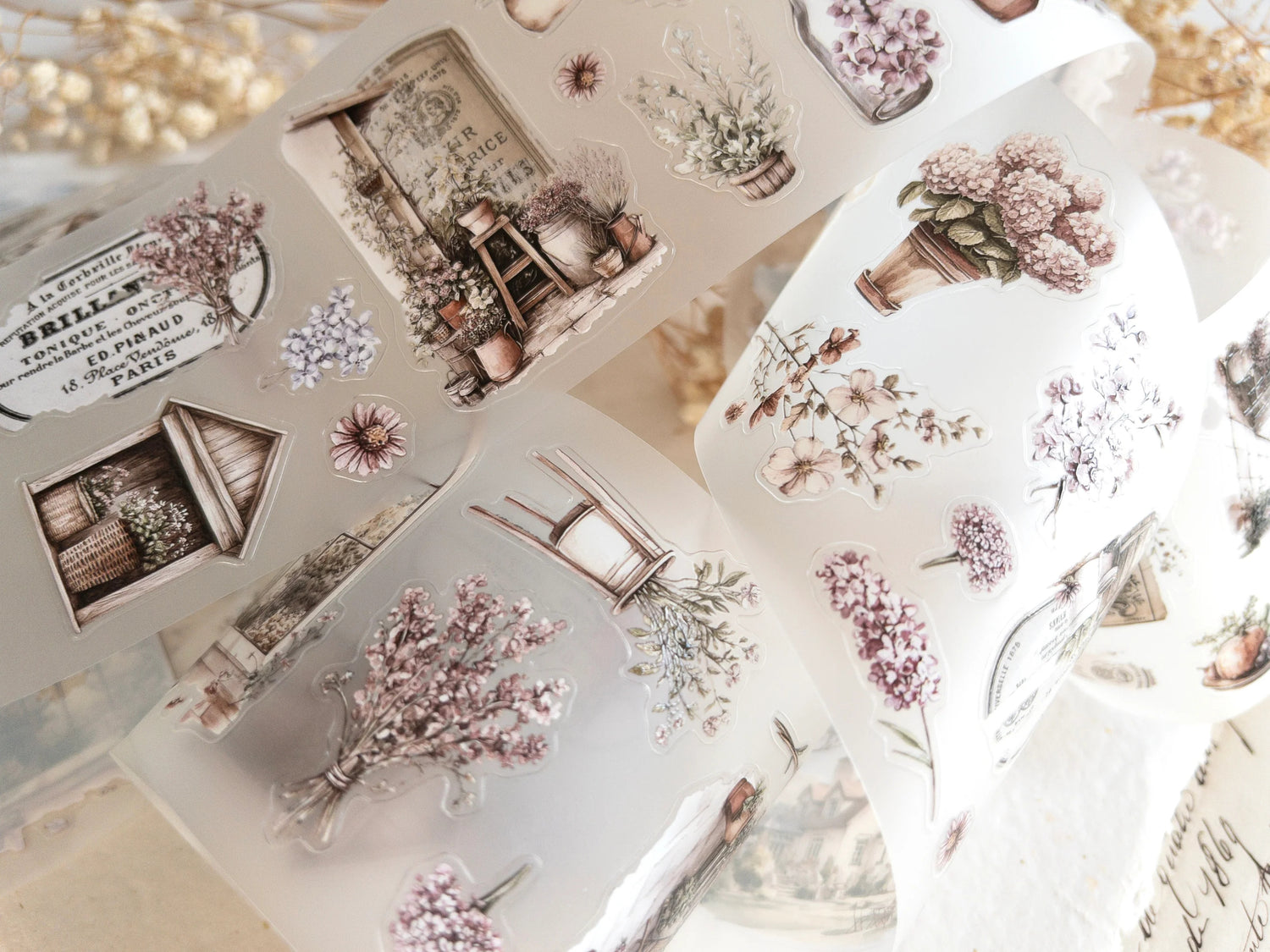 Spring Cottage Pre-Cut PET Tape