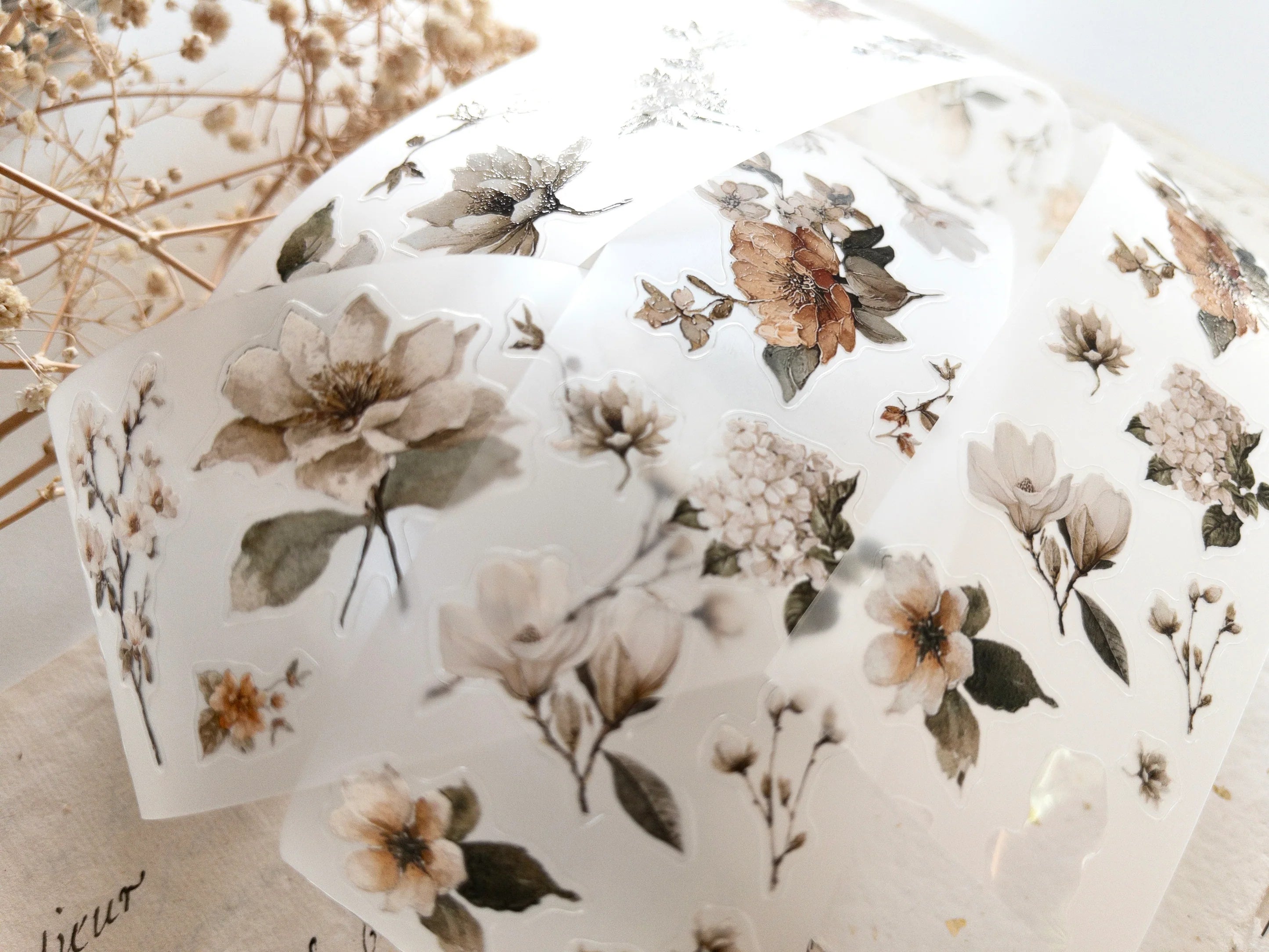 Nostalgia Floral Pre-Cut PET Tape