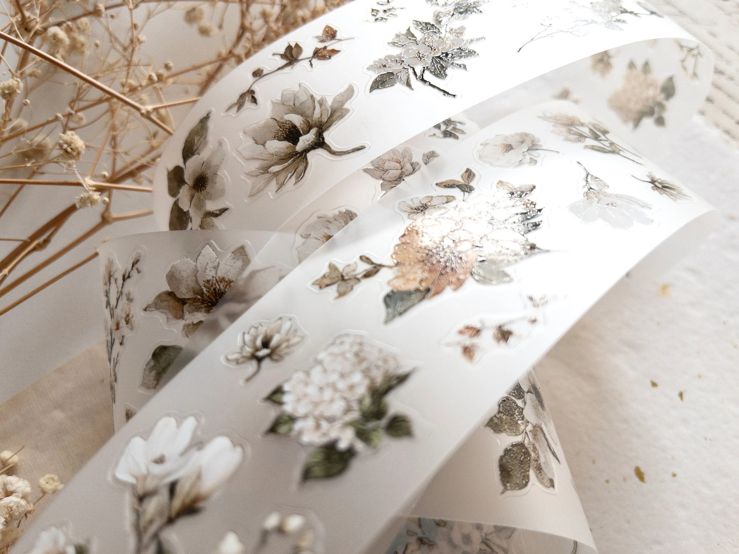 Nostalgia Floral Pre-Cut PET Tape