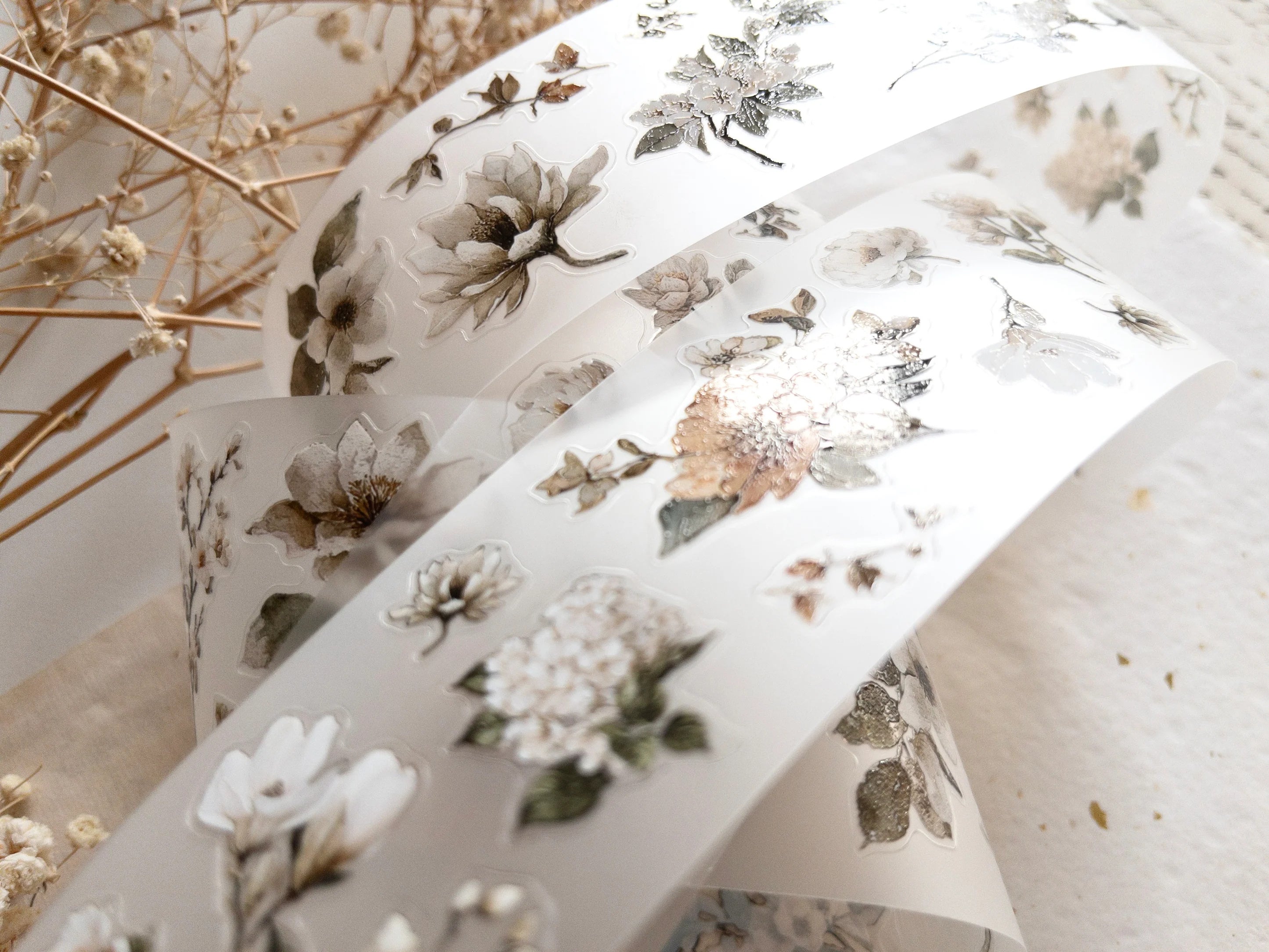 Nostalgia Floral Pre-Cut PET Tape