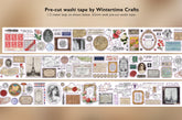 Preview of pre-cut stickers included with the French Ephemera washi tape.