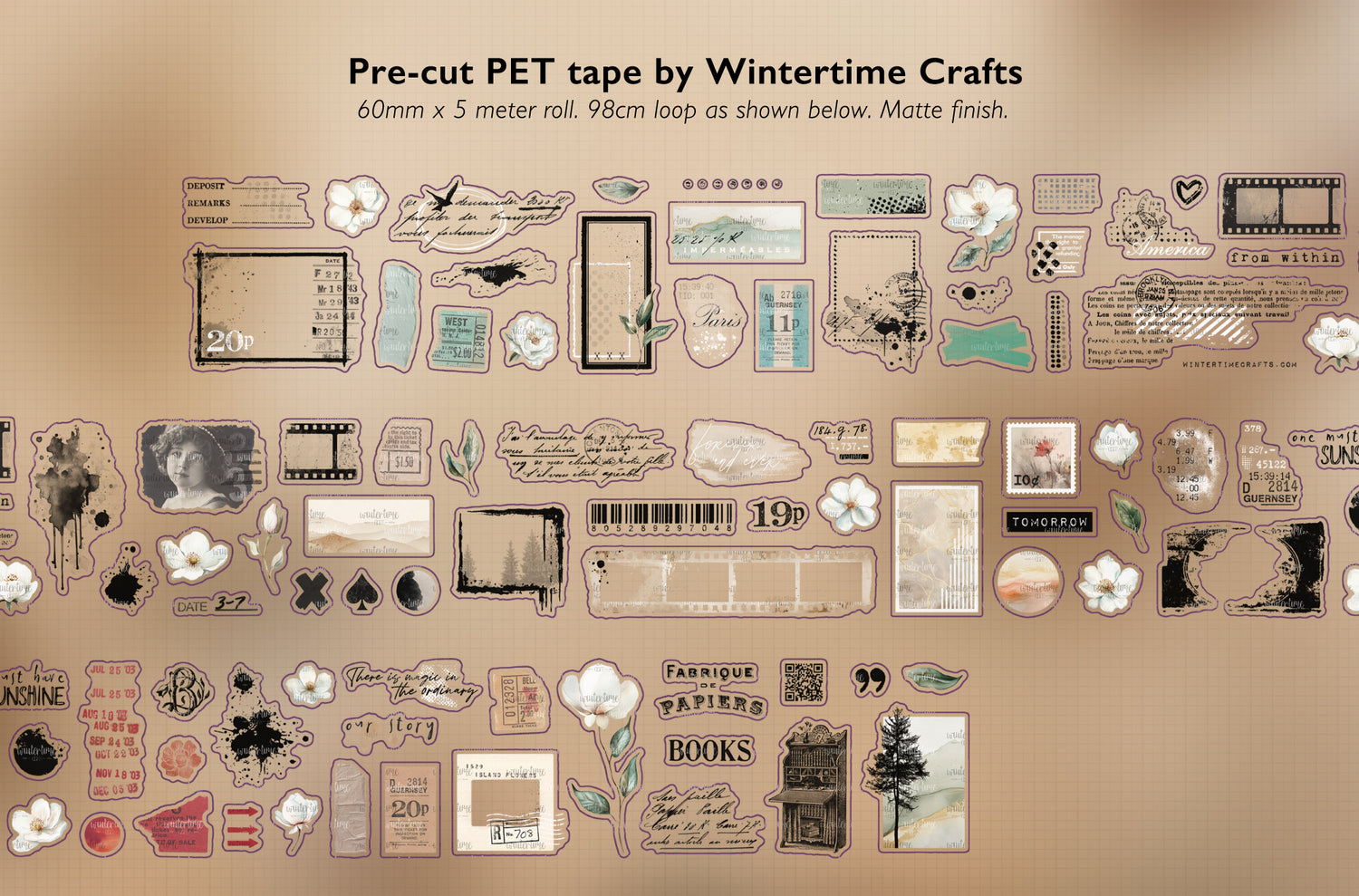 My Little Journal Pre-Cut PET Tape