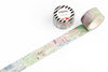 Pastel colored vintage pages tape