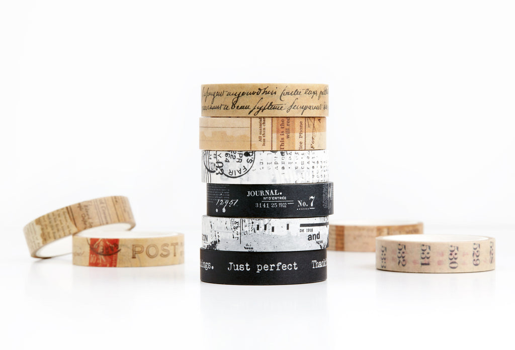Washi Tape *SHOP EXCLUSIVE* Vintage Postcards Masking Tape by Wintertime  Crafts for Scrapbooking, Journaling, Traveler's Notebook, Collage