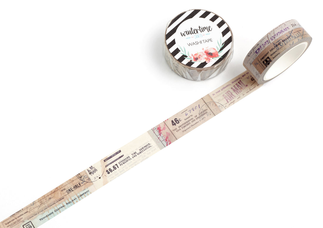 Vintage paper scraps washi tape