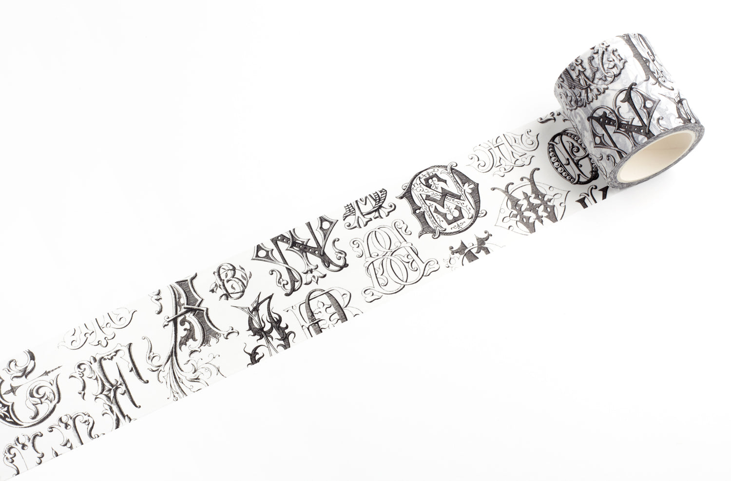 Antique Monograms Washi Tape