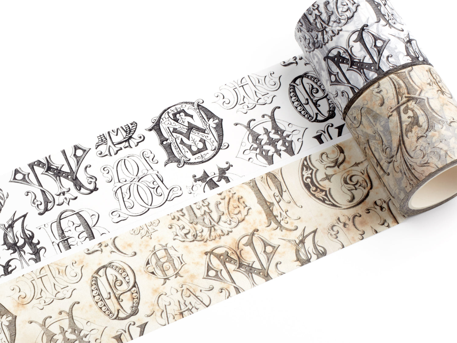 Antique Monograms Washi Tape
