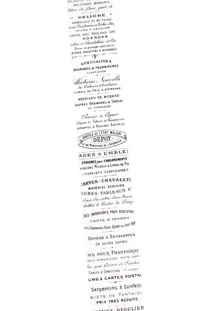Washi tape with French text