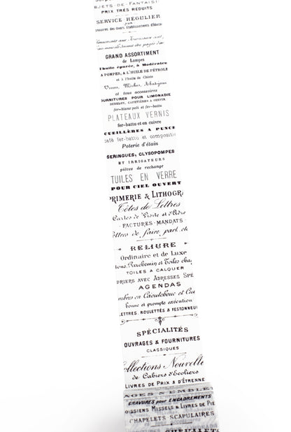 Washi tape with French text