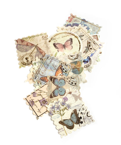 Butterfly Washi Stickers with Gold Foil