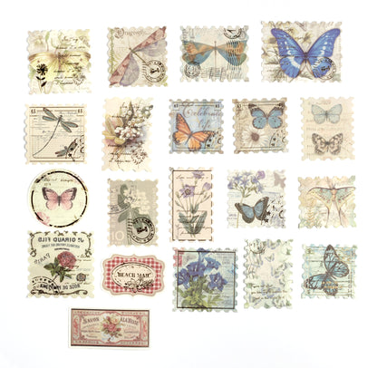 Butterfly Washi Stickers with Gold Foil