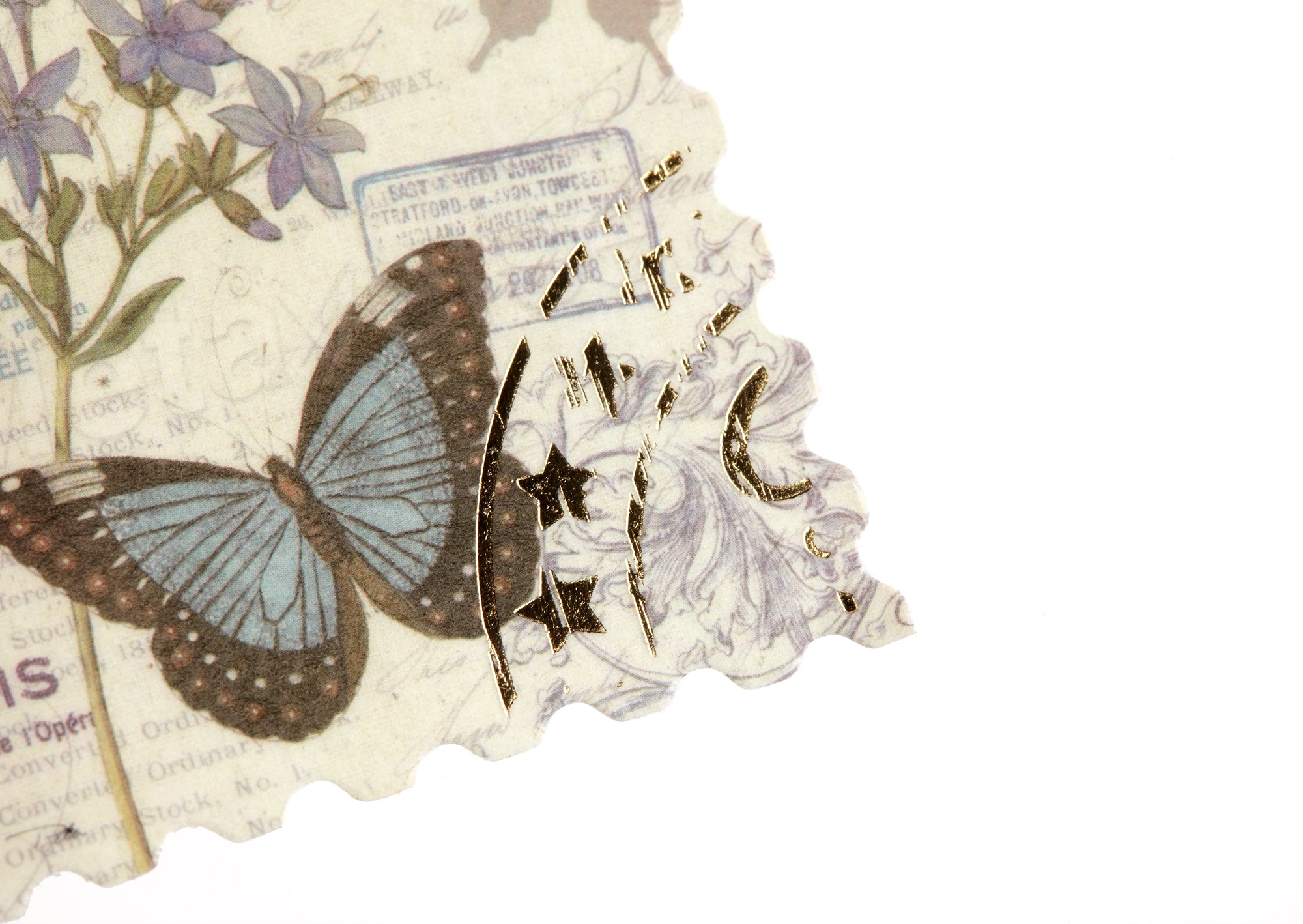 Butterfly Washi Stickers with Gold Foil