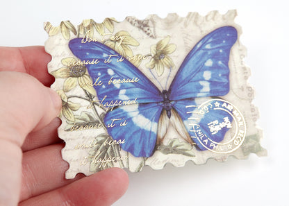 Butterfly Washi Stickers with Gold Foil