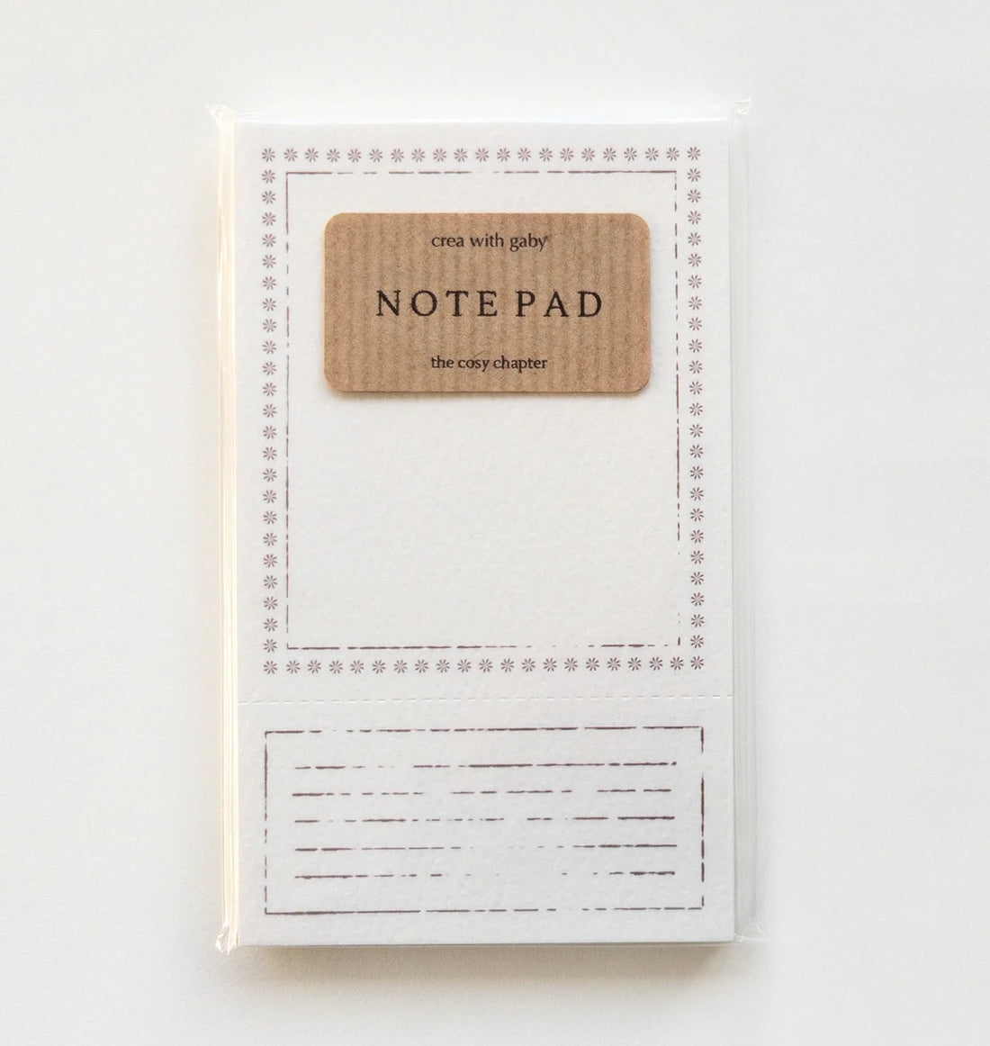 Note pad with &
