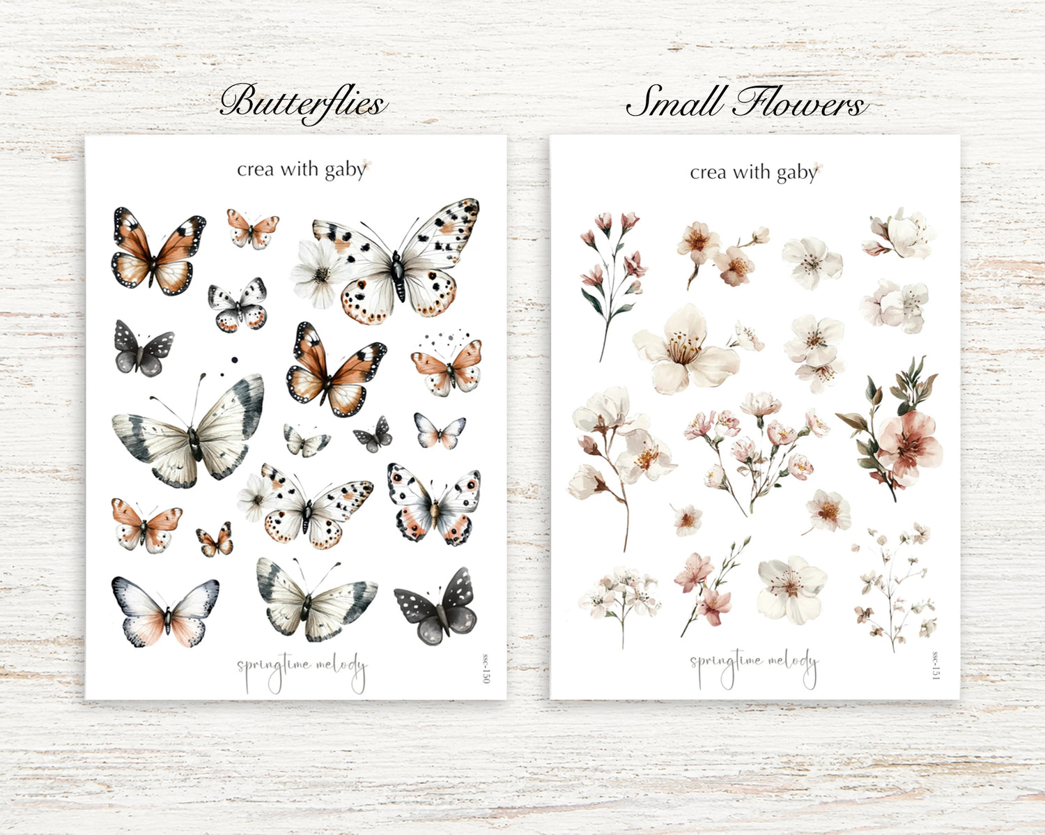 Springtime Melody Washi Stickers