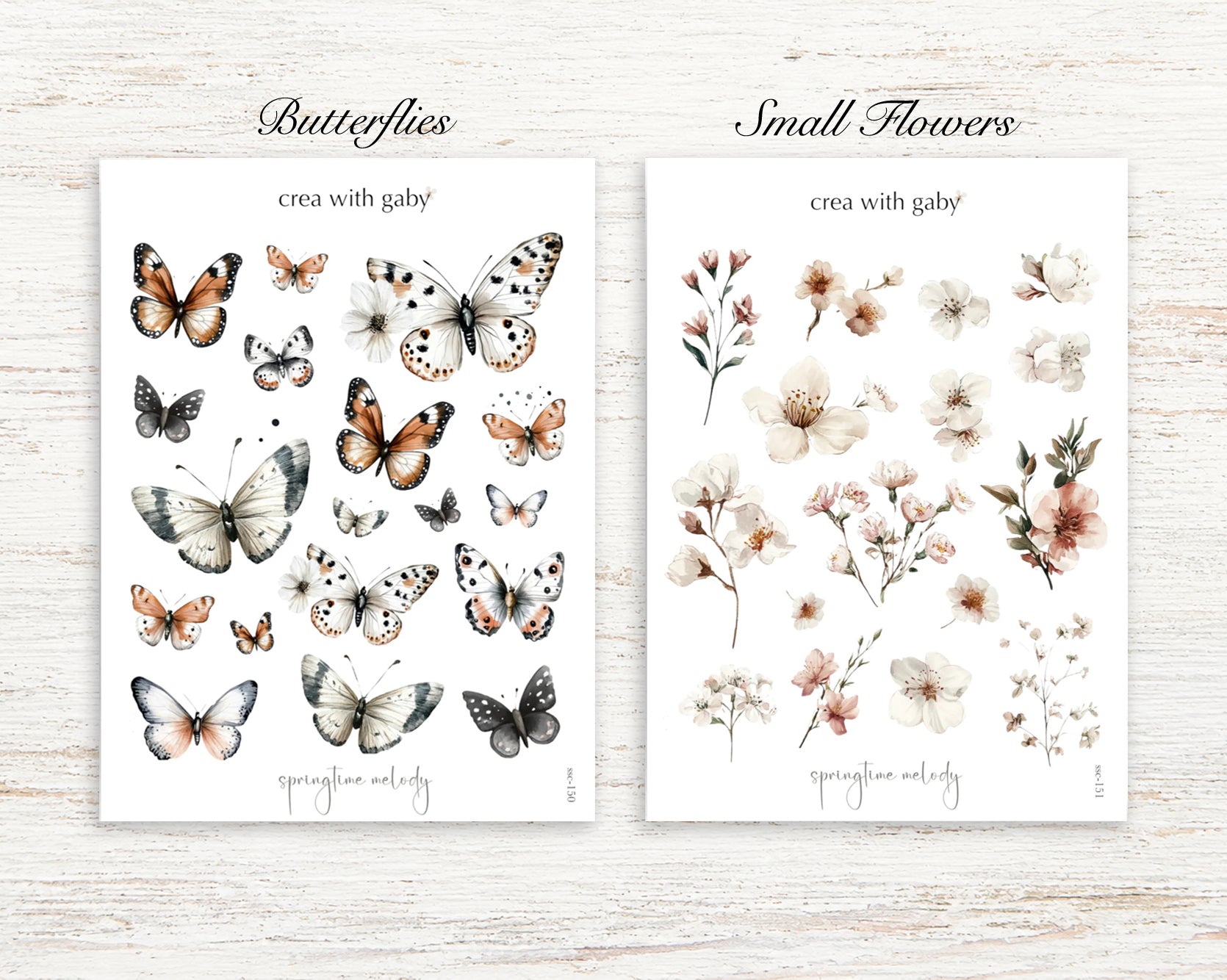 Springtime Melody Washi Stickers