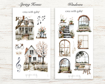 Springtime Melody Washi Stickers