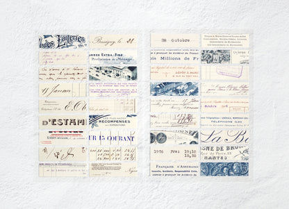 French Receipts Sticker Set