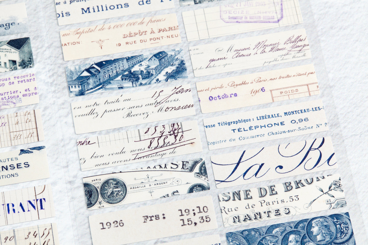 French Receipts Sticker Set