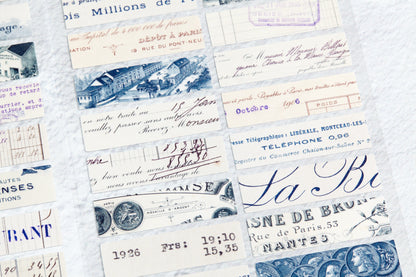 French Receipts Sticker Set