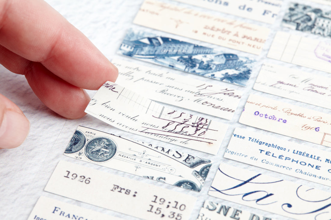 French Receipts Sticker Set