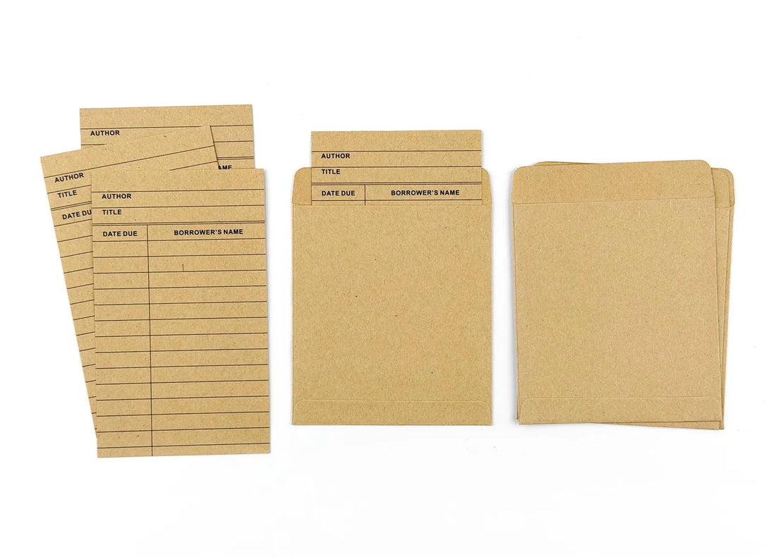 Library Cards With Pockets