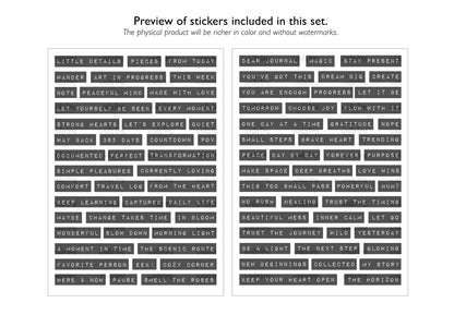 Journaling Sticker Set