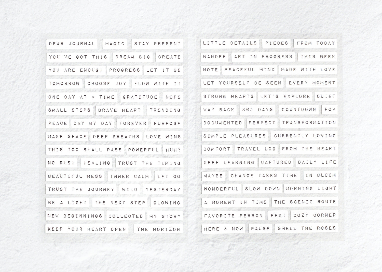 Journaling Sticker Set
