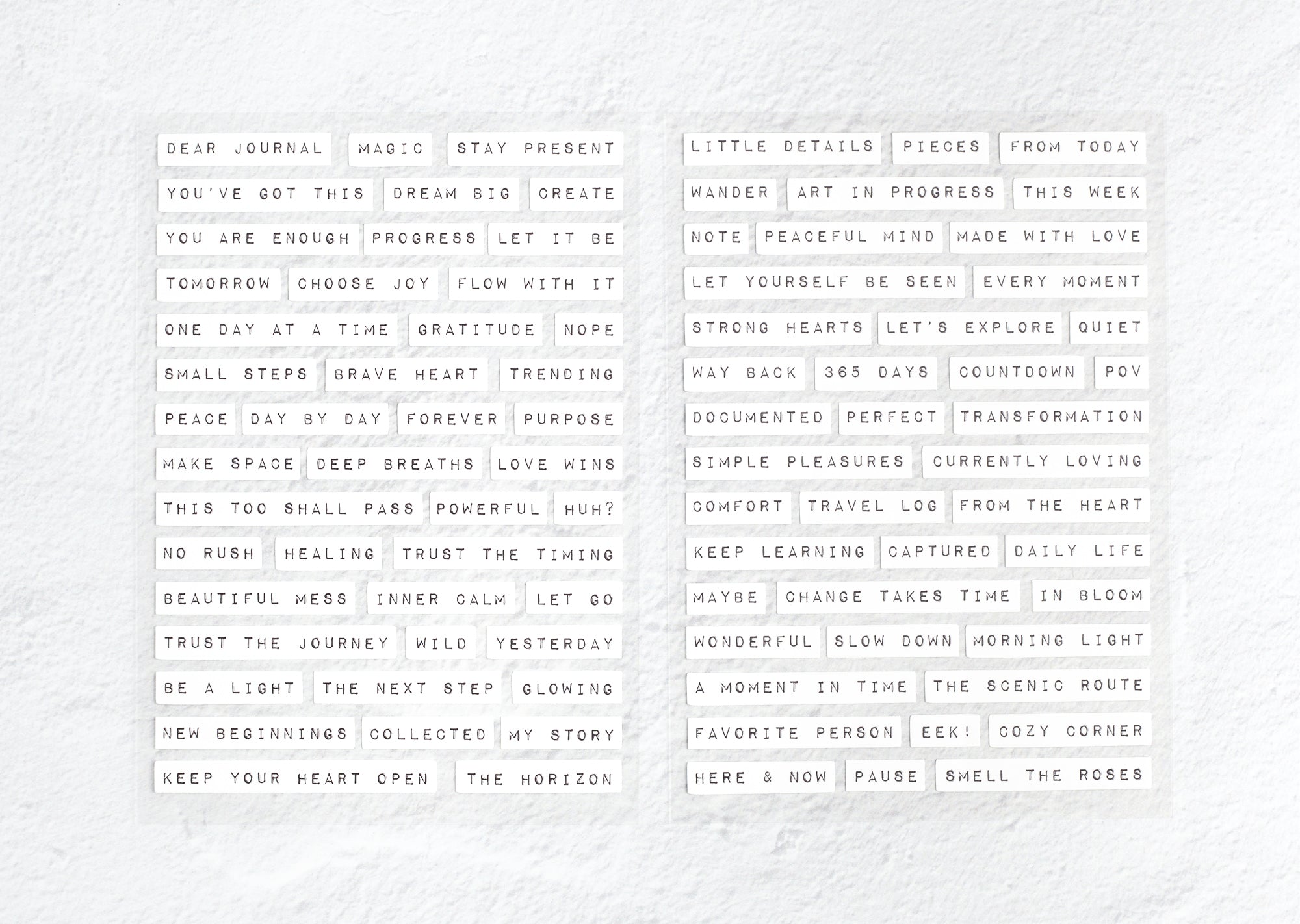 Journaling Sticker Set