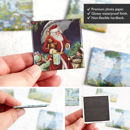 Santa and Children Fridge Magnets