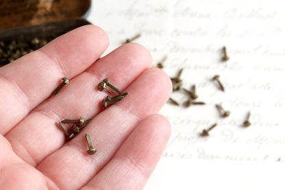 Mini Hexagon Metal Brads