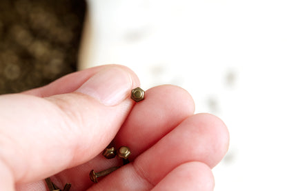 Mini Hexagon Metal Brads