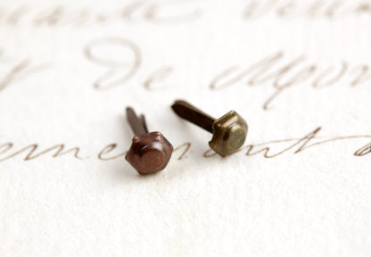 Mini Hexagon Metal Brads