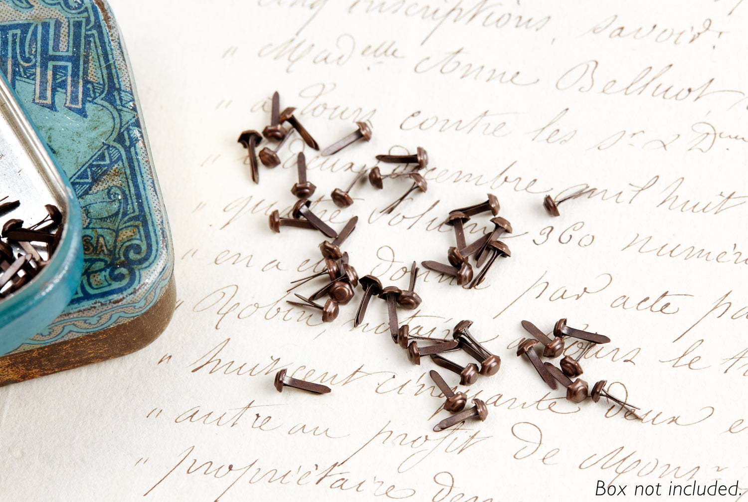 Mini Hexagon Metal Brads