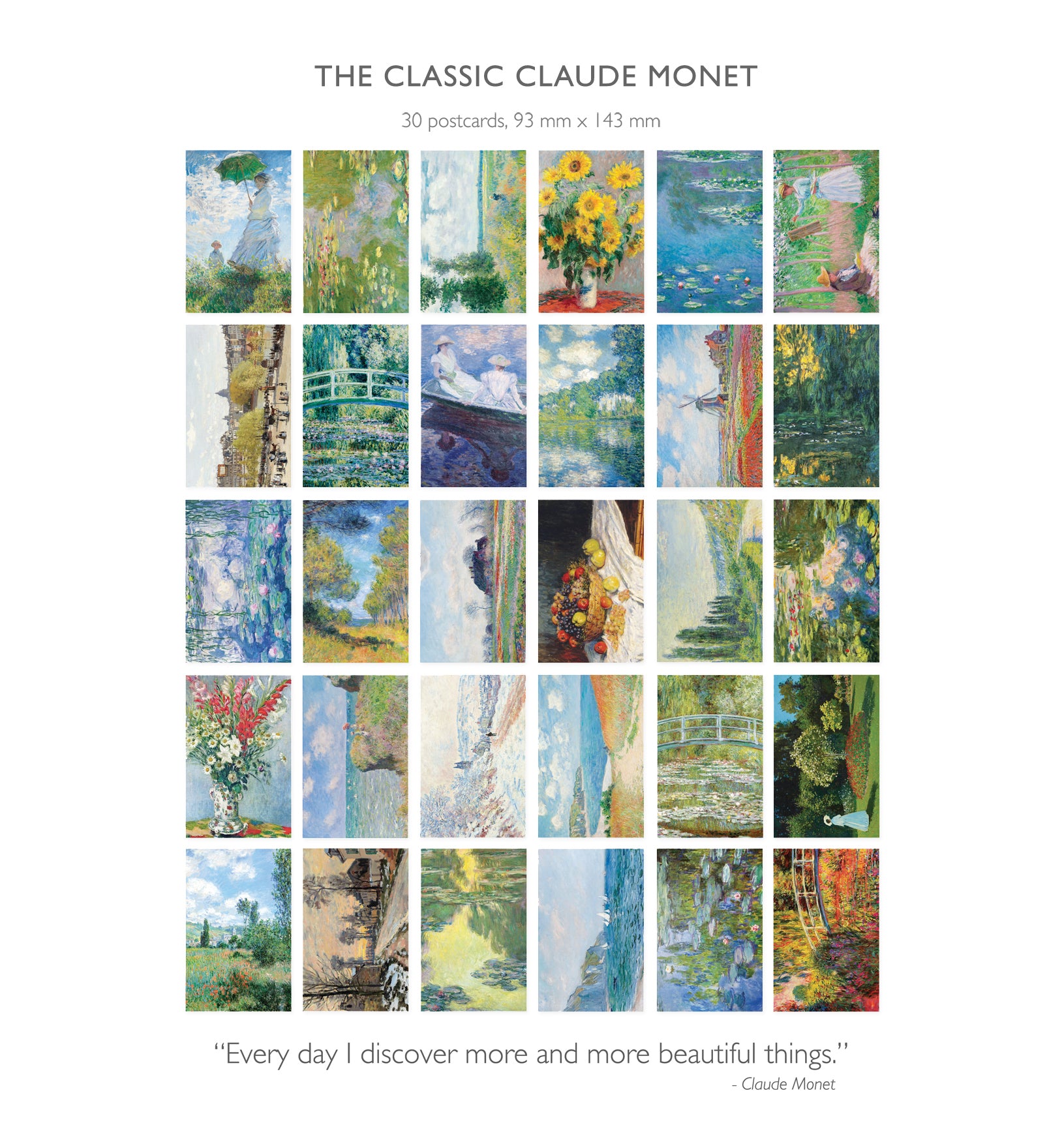 The Classic Claude Monet Postcard Set