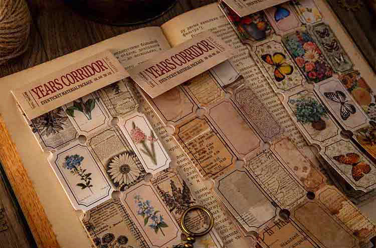 Retro Ticket Stickers