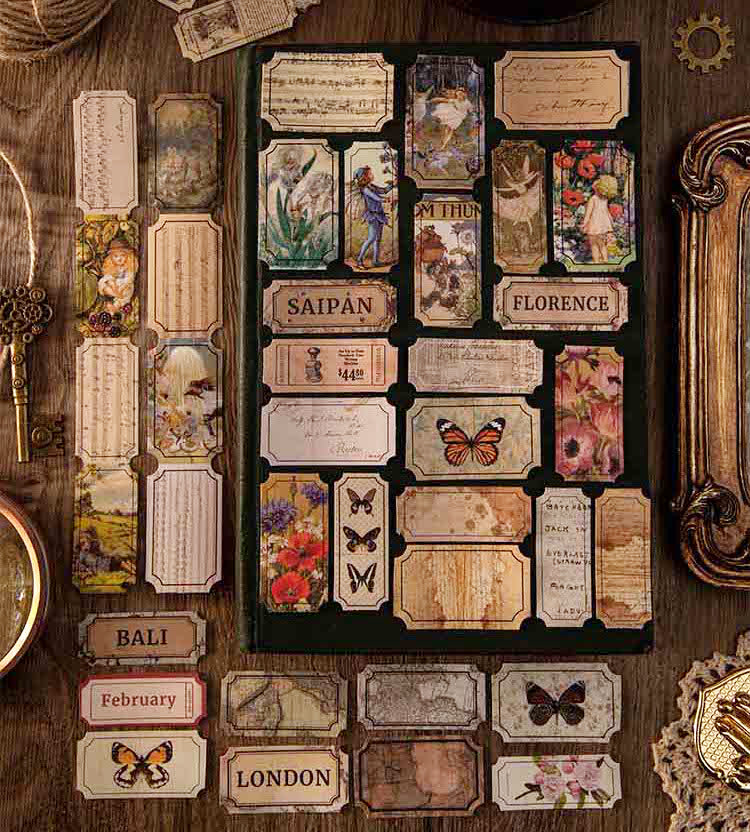 Retro Ticket Stickers