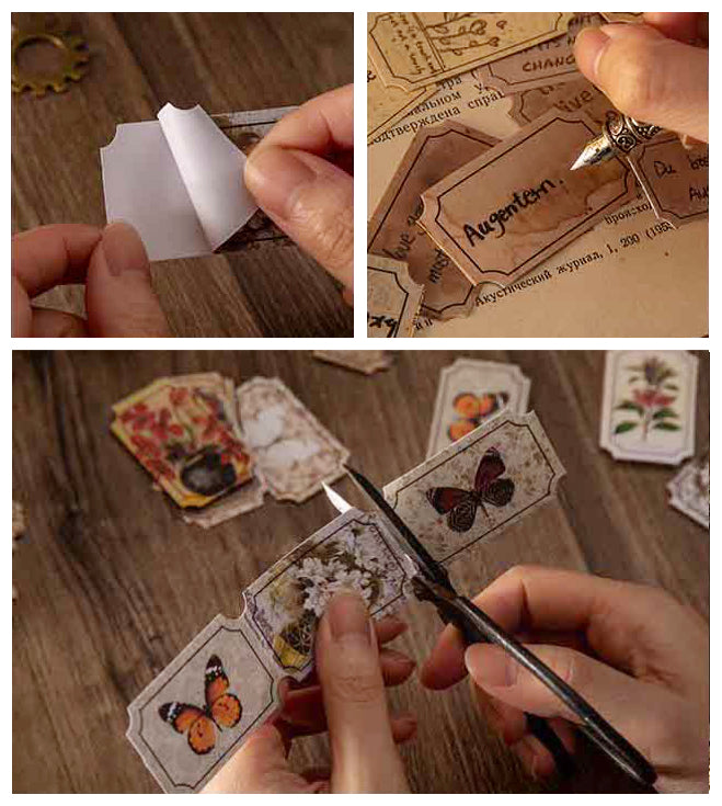 Retro Ticket Stickers