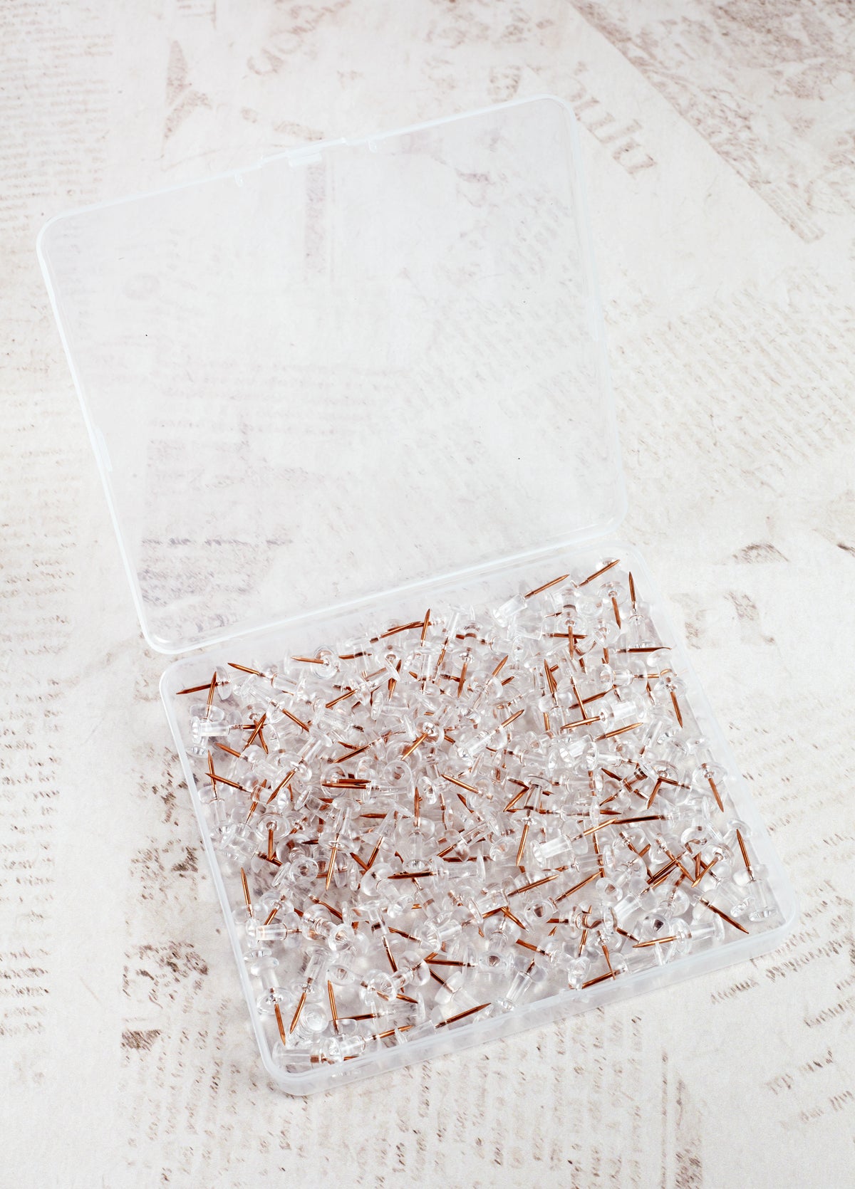 Perfectly Imperfect: 200 Rose Gold Push Pins