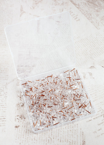 Perfectly Imperfect: 200 Rose Gold Push Pins