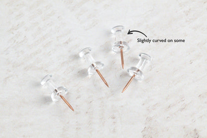 Perfectly Imperfect: 200 Rose Gold Push Pins