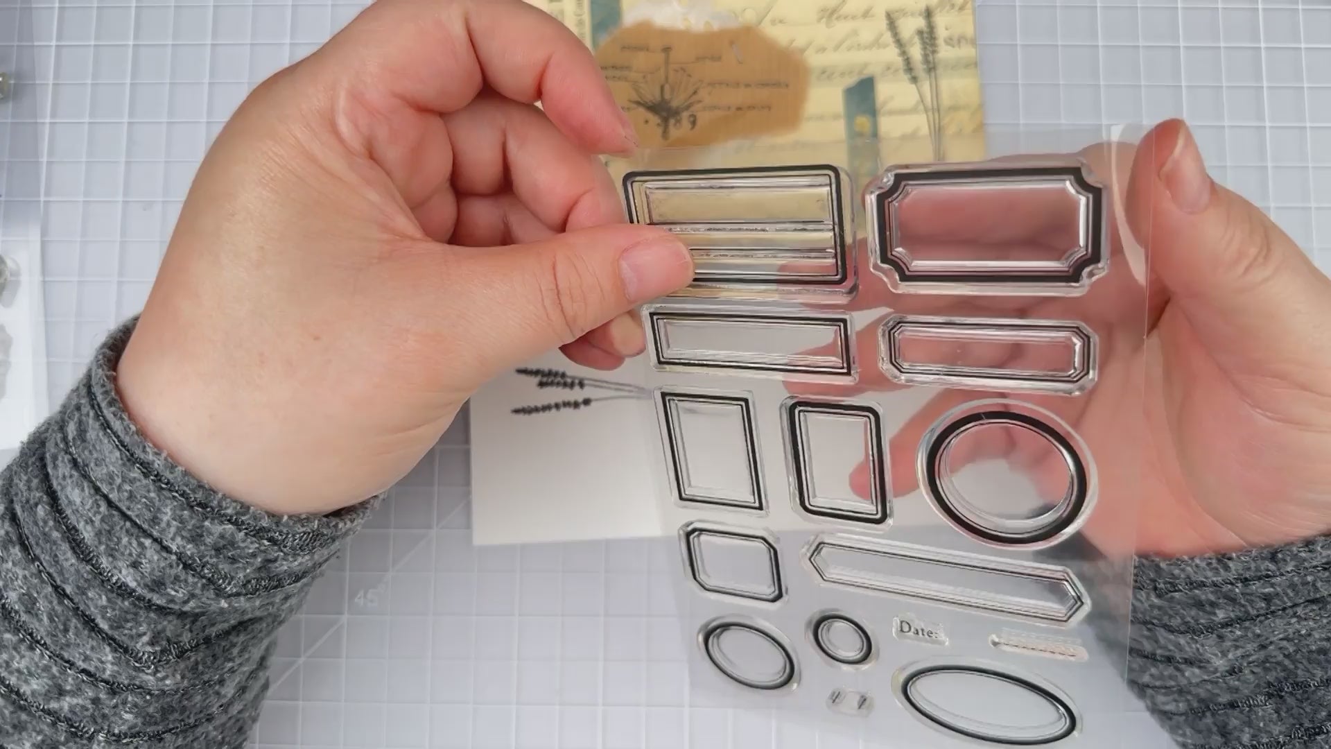 Vintage Labels Clear Stamps