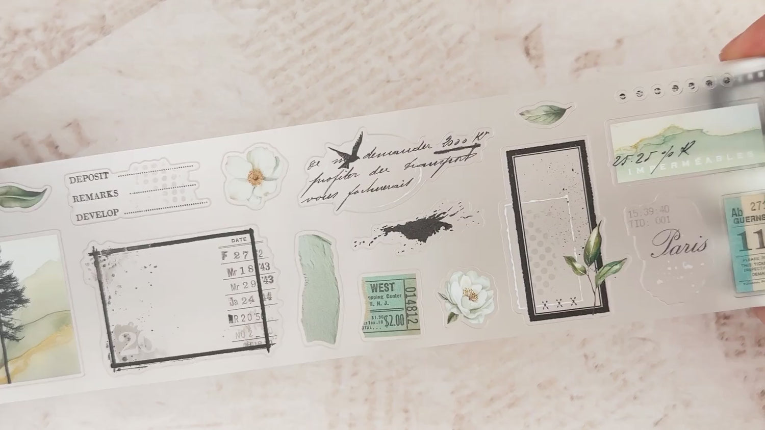 My Little Journal Pre-Cut PET Tape