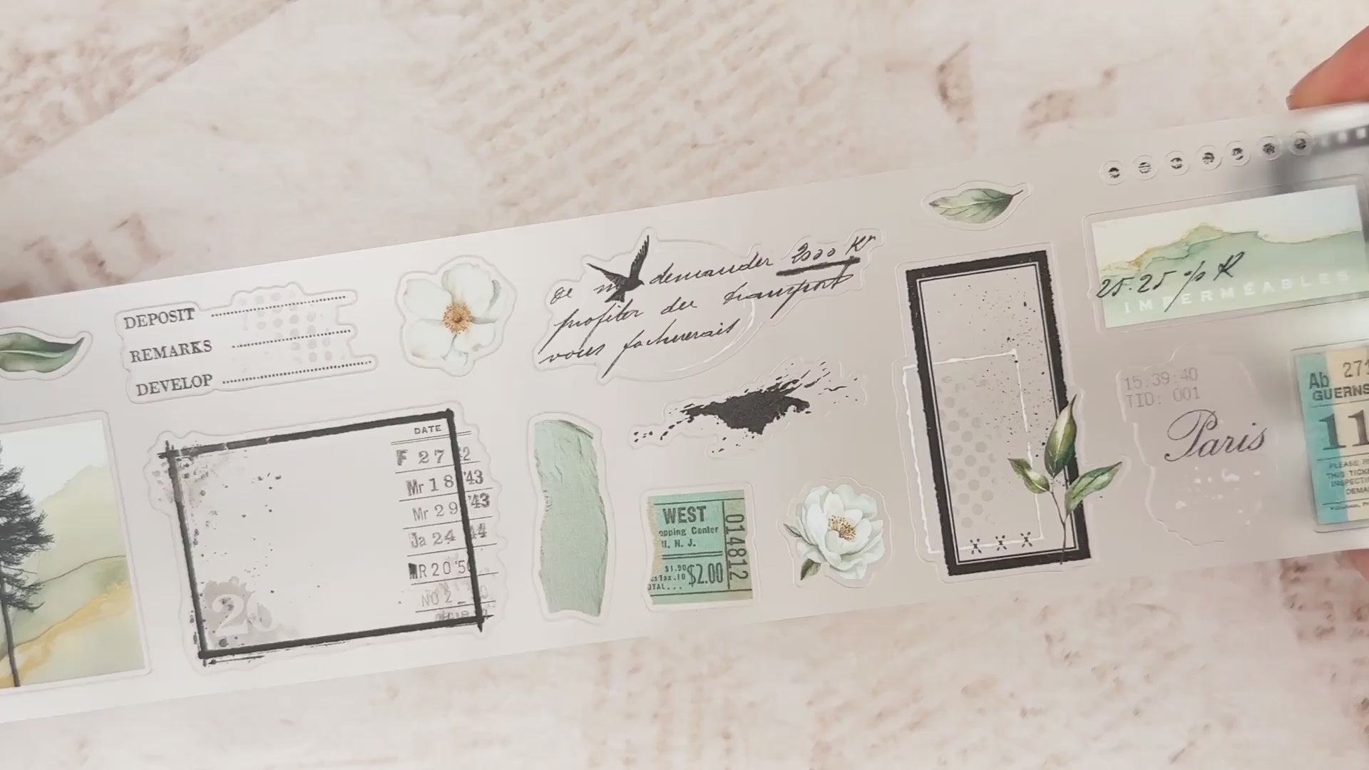 My Little Journal Pre-Cut PET Tape