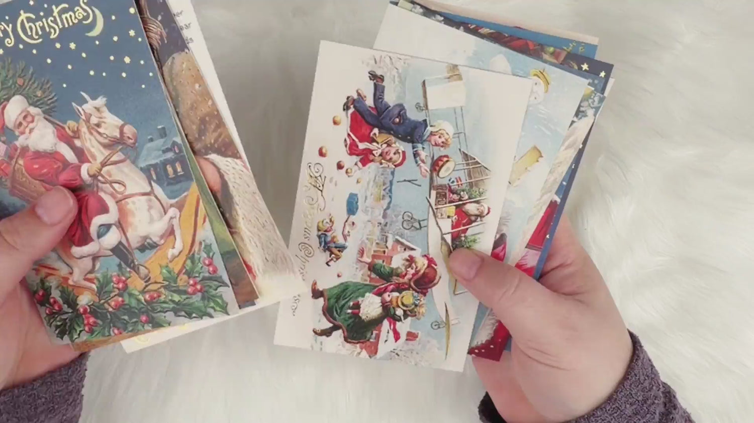 The Classic Santa Claus Postcard Set