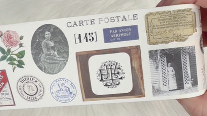 French Ephemera Pre-Cut Washi Tape