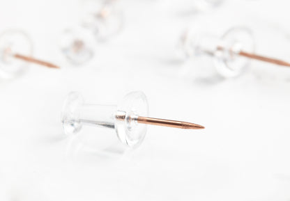 Perfectly Imperfect: 200 Rose Gold Push Pins