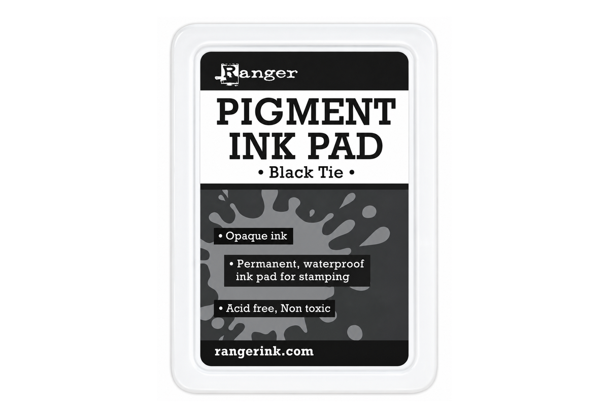 Ranger Pigment Ink Pad in Black Tie