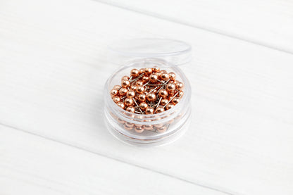 100 Rose Gold Map Pins