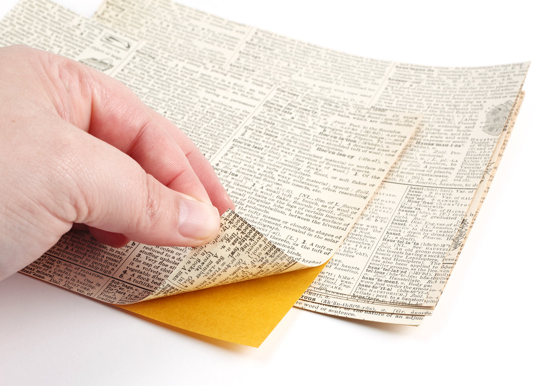 Old Dictionary Sticker Sheets